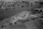 Flygfoto över Landstingets arbetsträningsverkstad, Borlänge 1960.