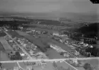 Flygfoto över Kvarnsveden, Borlänge 1935-1937.