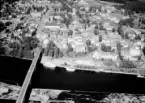 Flygfoto över Leksand 1966.