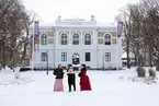 Vänersborg museum. Vinter i Museiparken