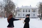 Vänersborg museum. Vinter i Museiparken