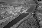 Flygfoto över LeksandsNoret, Leksand år 1947-1949.