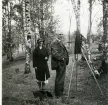 Fläckebo sn.
Ernst Blom och Gerda Nygren vid gammelgården.