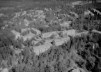 Flygfoto över Lustigknoppsområdet i Falun 1964.