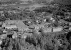 Flygfoto över Långshyttan, Hedemora 1967.