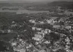 Flygfoto över Ludvika år 1950.