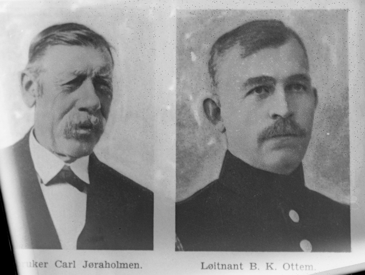 Tidligere ordfører Løytnant B. K. Ottem i Alta kommune og Carl Jøraholmen (kopi)