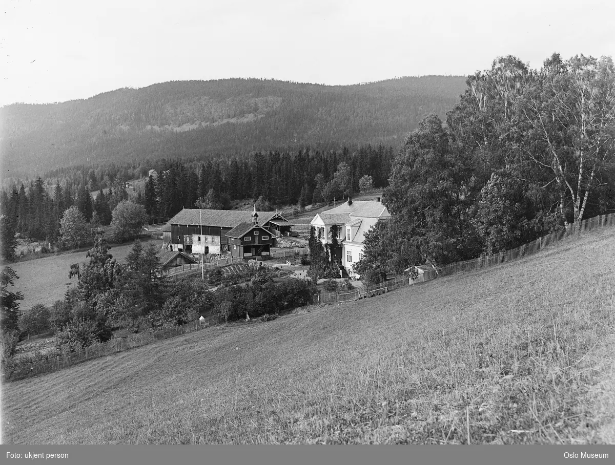 kulturlandskap, gård, bolighus, stabbur, driftsbygning, hage, skog