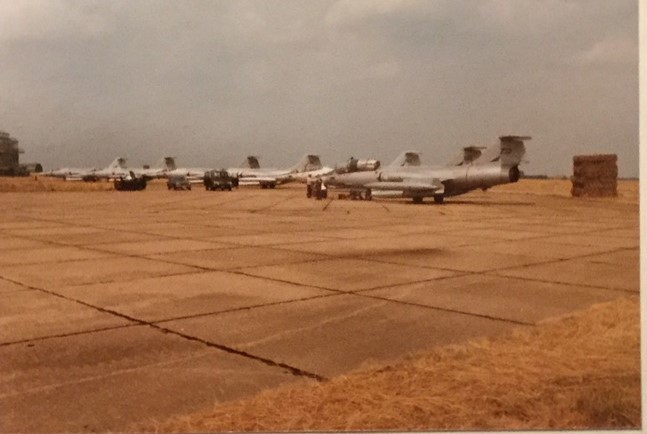 Jagerflyene F-104G underveis til Tyrkia i 1981.