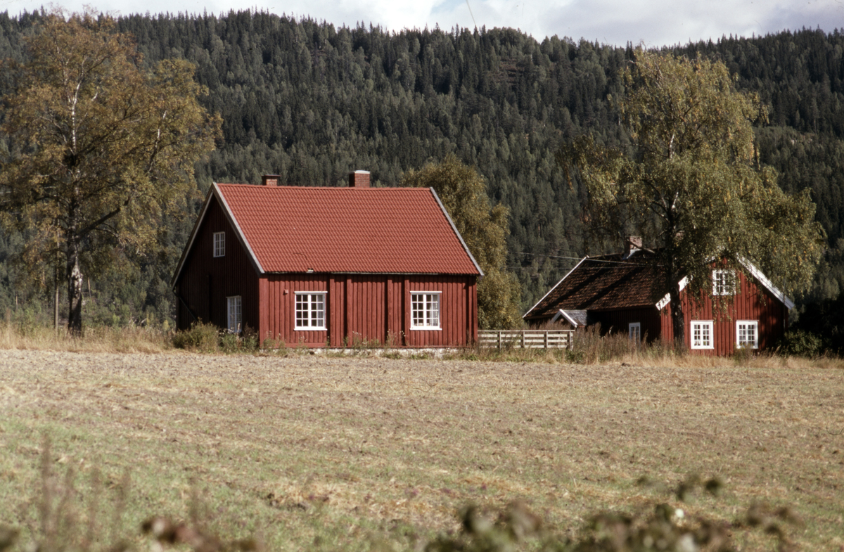 Hakadals Verk, bygningsmiljø (44 hus), side-bygninger, driftsbygning