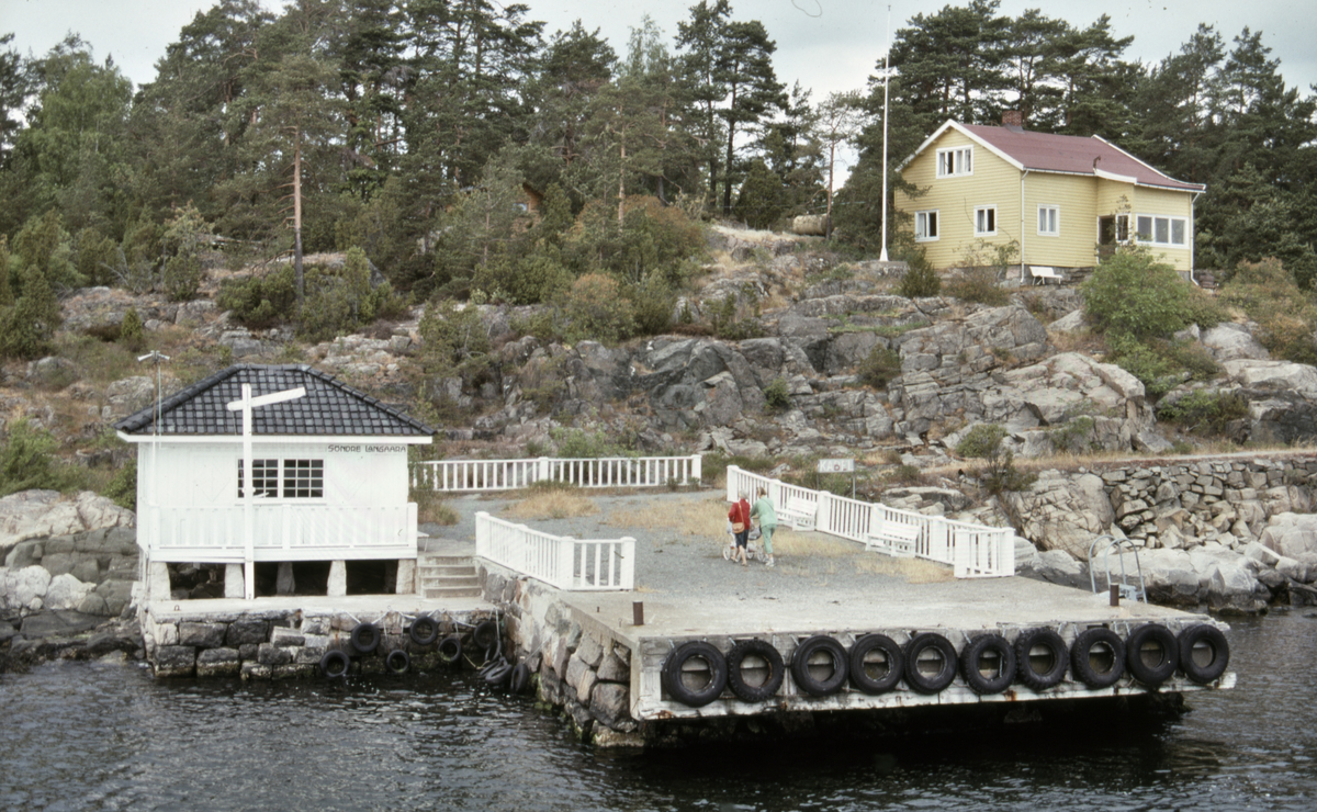 Søndre Langåra. Anløpsbrygge. Ventebu. Signalpil