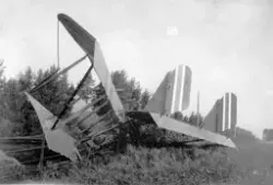 Flyeleven Torps krasjlanding med en Farman «Shorthorn» – via