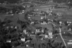 Flygfoto över Västra Fors, Malungsfors, Malung 1954.