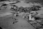 Flygfoto över Yttermalungs kapell, Malung 1954.