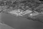 Flygfoto över Malung, år 1947-1949.