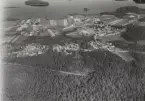 Flygfoto över Vika, Falun kommun, år 1947-1949.