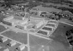 Flygfoto över nya bebyggelsen i Forssa,  Borlänge.