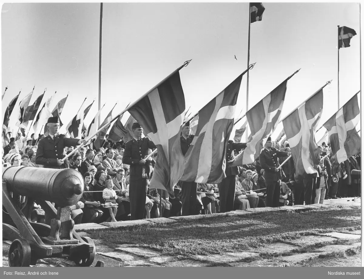 Svenska Flaggans dag på Stockholm stadion (?).