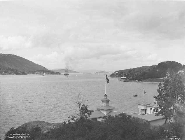 Prot: Drøbak Badet med indseilingen Juli 1903