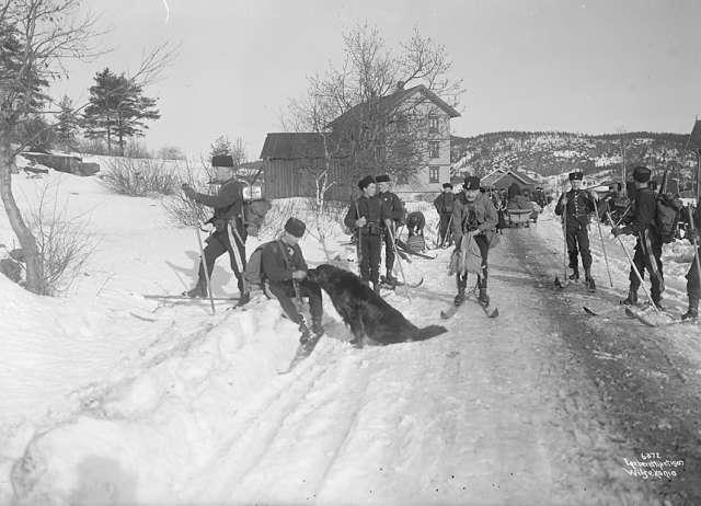 Prot: Vintermanøver Rast paa Veikanten 26/2