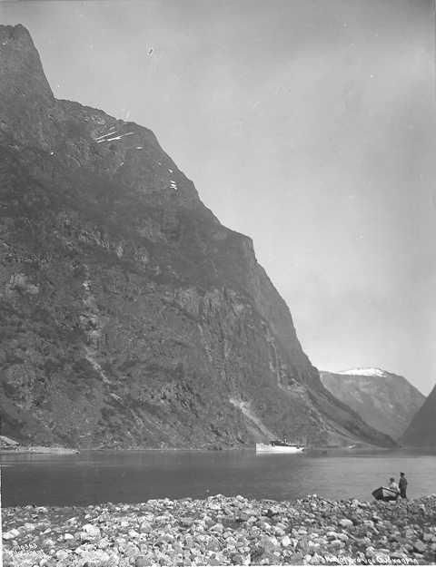 Prot: Nærøfjorden - ved Gudvangen 1909