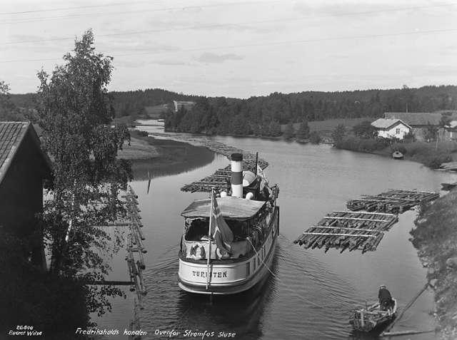 Prot: Fredrikshaldkanalen - Elven ovenfor Strømfos sluse