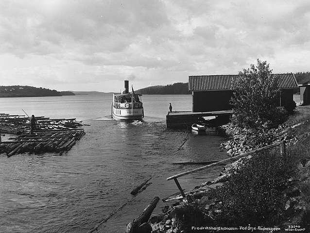 Prot: Østfold fylke - Fredrikshaldkanalen ved Ørje, Rødnessjøen