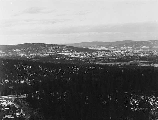 Prot: Holmenkollen, utsigt panorama