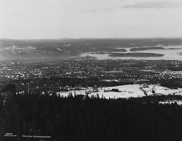 Prot: Holmenkollen, utsigt panorama