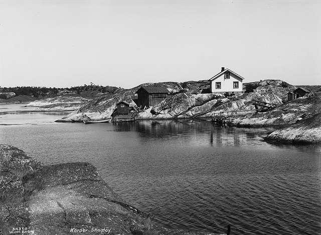 Prot: Sørlandet - Kragerø, fiskerhjem ved Korser