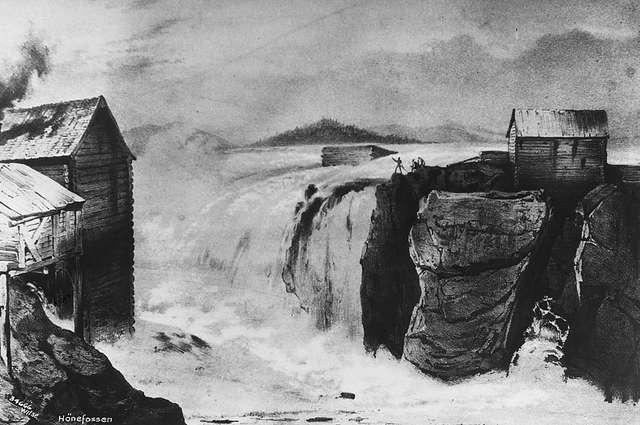 Prot: Hønefossen, gammelt