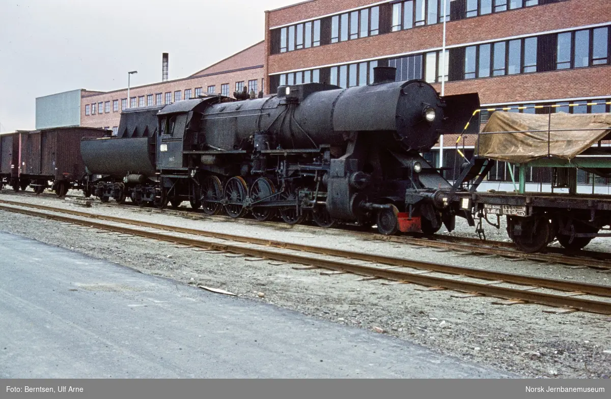 Utrangert damplokomotiv type 63a nr. 660 på Grorud verksted