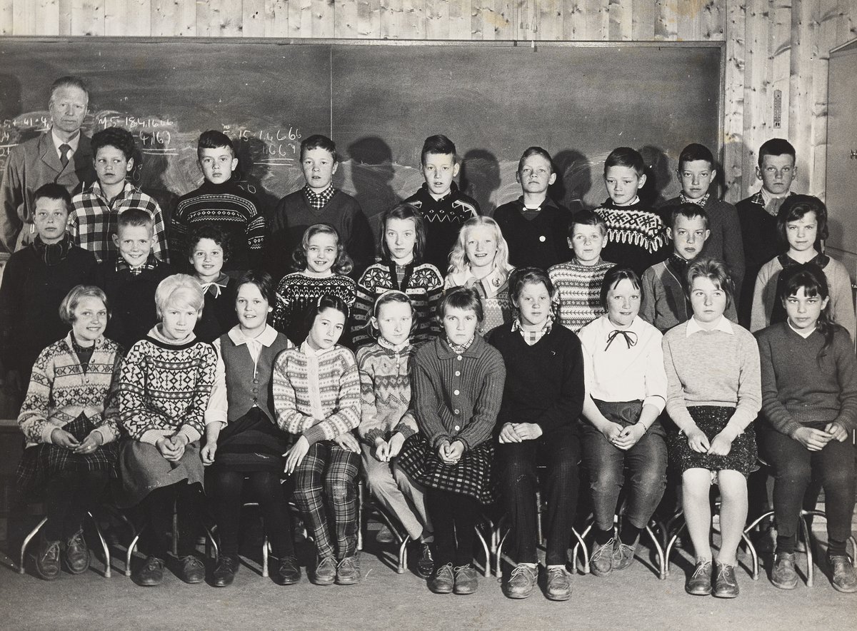 Gruppebilde av skoleklasse