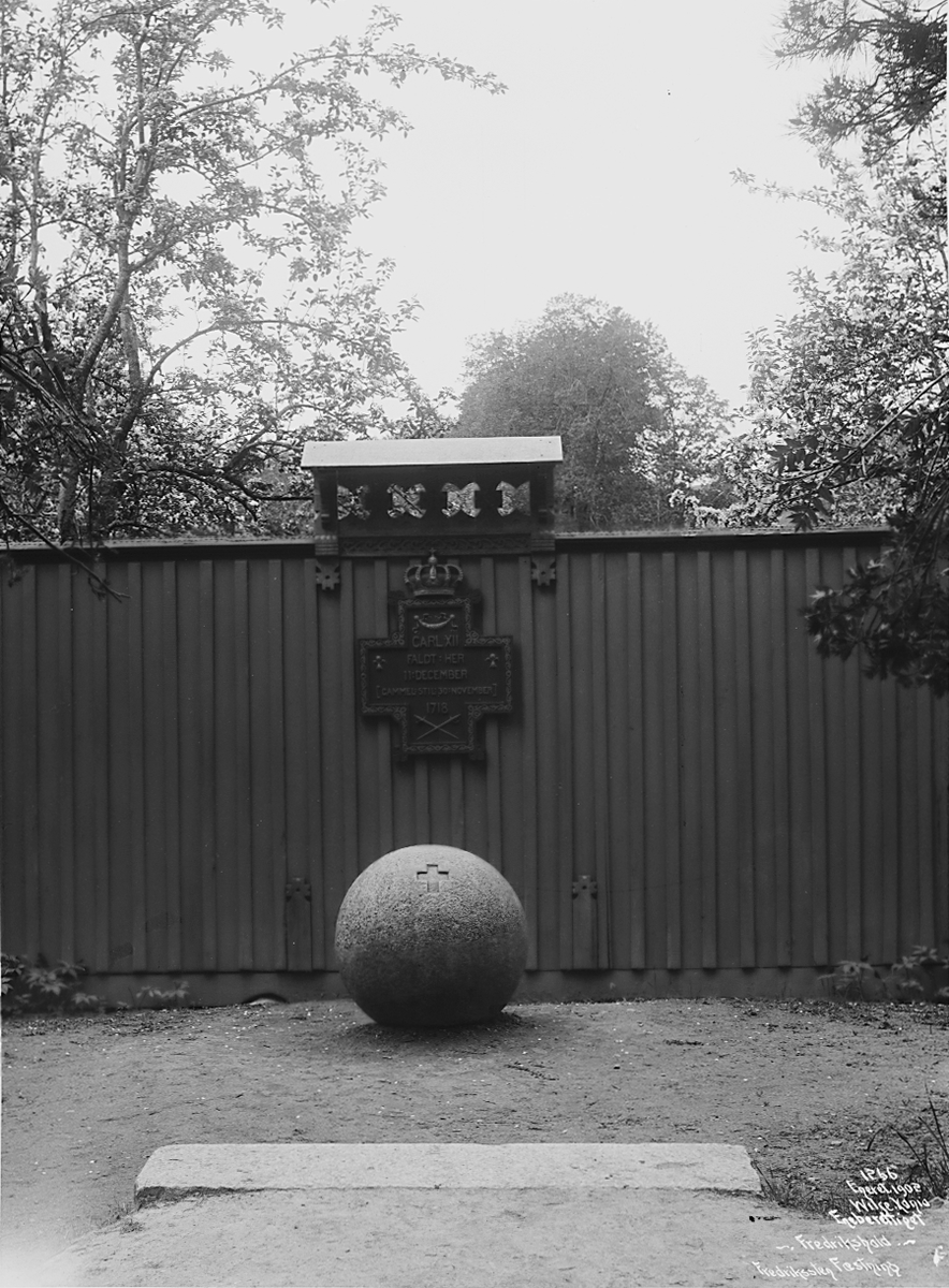 Prot: Fredrikshald - Hvor Carl 12te faldt 13. Juni 1902