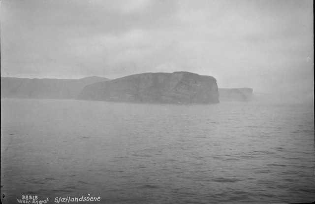 Prot: Færøyene - Skotland - Island, Færøy Forbjerg taake
Neg: Sjætlandsøene