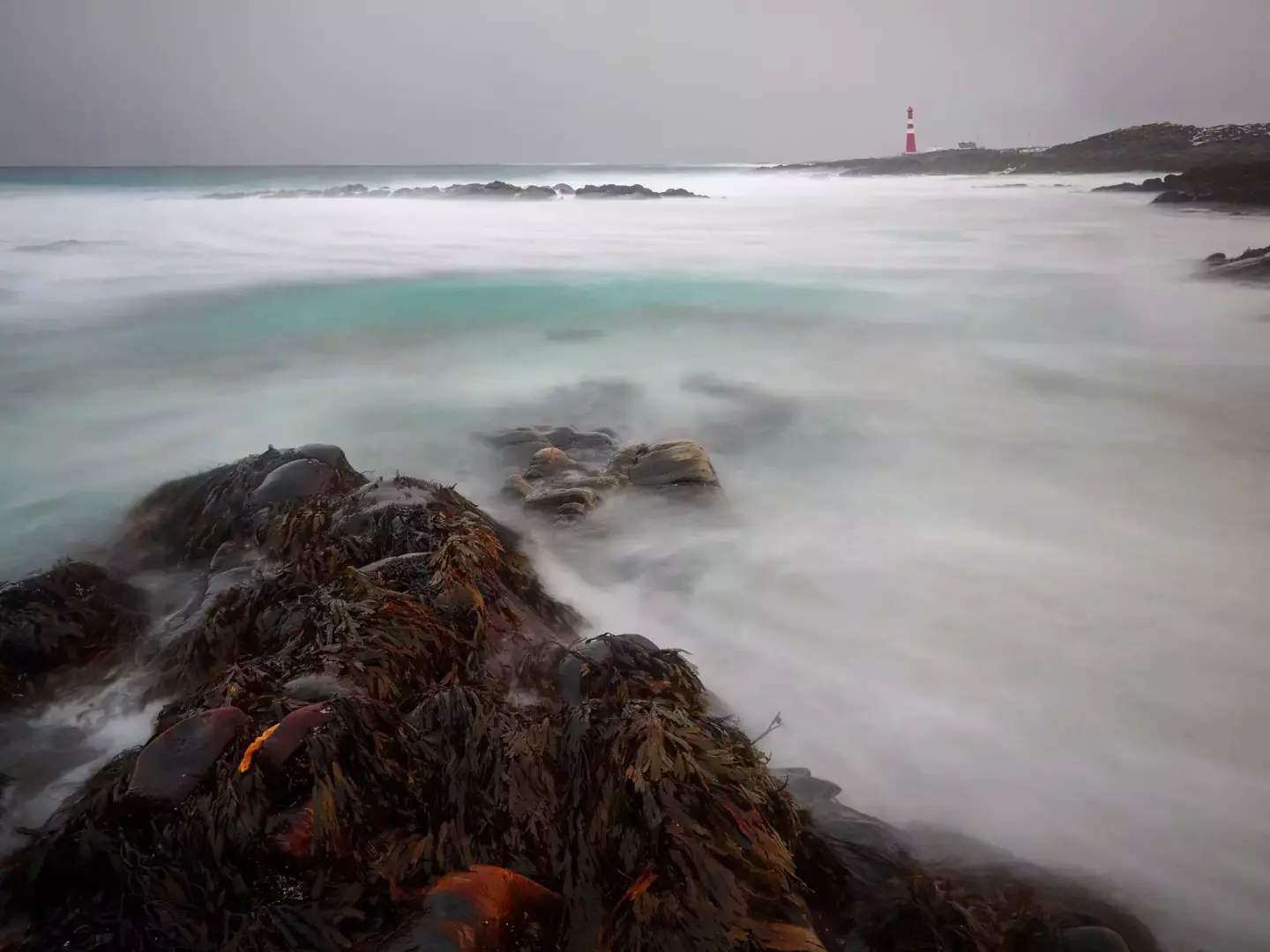 Slettnes fyr sett fra land.