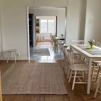 Kafé på Slettnes fyr: interiør.