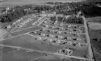 Flygfoto över Rommehed, Borlänge 1958.