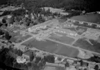 Flygfoto över Morgårdshammar, Smedjebacken 1958.