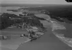 Flygfoto över Näs bruk, Avesta 1935-1937.