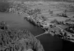 Flygfoto över Nedre Gärdsjö, Rättvik 1960.