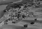 Flygfoto över Nedre Gärdsjö, Rättvik 1960.