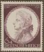 Frimärke ur Gösta Bodmans filatelistiska motivsamling, påbörjad 1950.
Frimärke från Väst Tyskland, 1941. Motiv av Wolfgang Amadeus Mozart 1756-1791 Kompositör 150-årsminne av hans död 1791-1941.