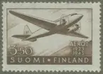 Frimärke ur Gösta Bodmans filatelistiska motivsamling, påbörjad 1950.
Frimärke från Finland, 1943 Motiv av Finskt postflygplan Finska luftpostens 20-årsjubileum. 1923-1943.