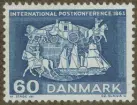 Frimärke ur Gösta Bodmans filatelistiska motivsamling, påbörjad 1950.
Frimärke från Danmark, 1963. Motiv av Olika postbefordringsmedel: Diligens:- Postryttare:- Hjulångare. 