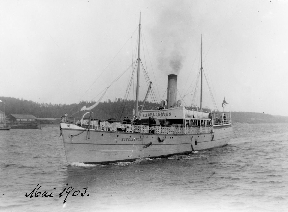 D/S Excellencen (Ex. Excellencen Toll, hjul-D/S Ystad)(b.1859, Motala Varf, Norrköping)