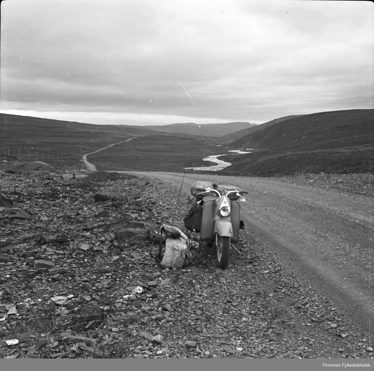 Scooterferie 1955. Ifjordfjellet.