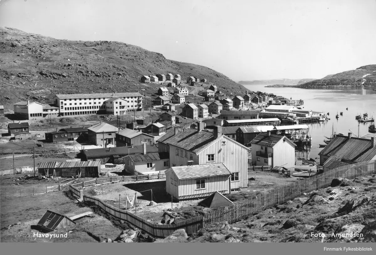 Prospektkort: Havøysund. Foto: Amundsen.