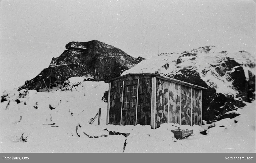 Brakke. Radiotelegrafstasjon. Batterie Dietl. Bunker.