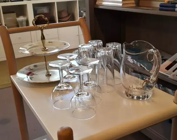 Glassutvalg og serviser